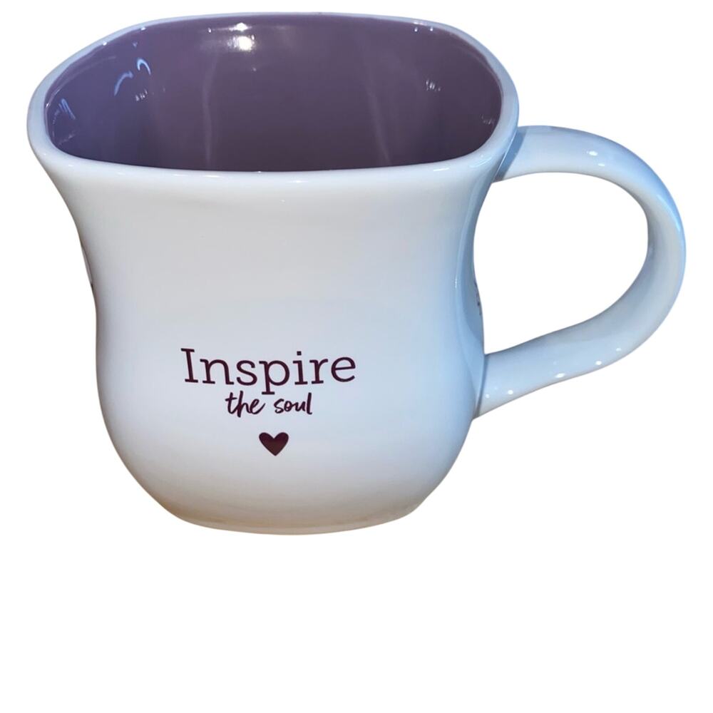 NWT Scentsy Classic Curve Mug Inspire the Soul‎ Purple Coffee Tea Cup 16oz